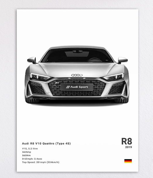 Home Porsche Poster Decoration Art (One Piece)