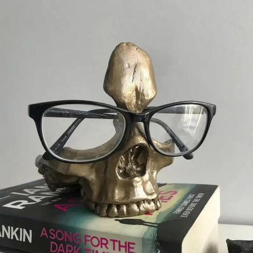 Gothic Skeleton Eyeglass Holder Craft Statue Decoration
