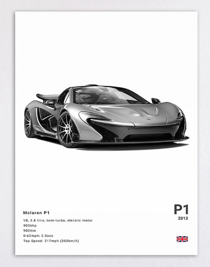 Home Porsche Poster Decoration Art (One Piece)