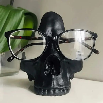 Gothic Skeleton Eyeglass Holder Craft Statue Decoration